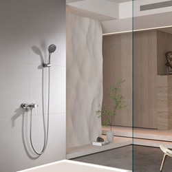 Griferia para ducha monomando serie ROMA acabado cromo - Imagen 1