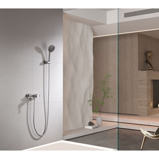 Griferia para ducha monomando serie ROMA acabado cromo - Imagen 1