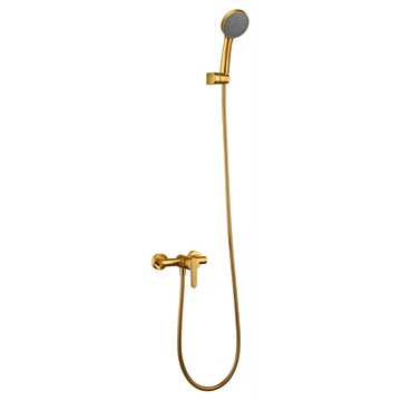 Griferia para ducha monomando serie ROMA acabado oro cepillado - Imagen 2