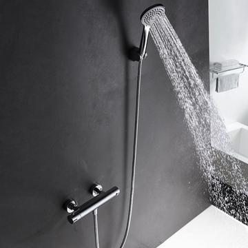 Griferia para ducha Termostática serie CRETA acabado cromo - Imagen 1