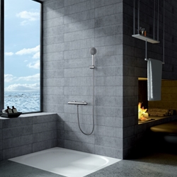 Griferia para ducha Termostática serie ECO-KENT acabado cromo - Imagen 1