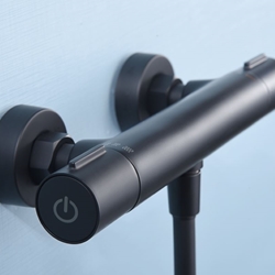 Griferia para ducha Termostática serie ECO-KENT acabado negro mate - Imagen 2