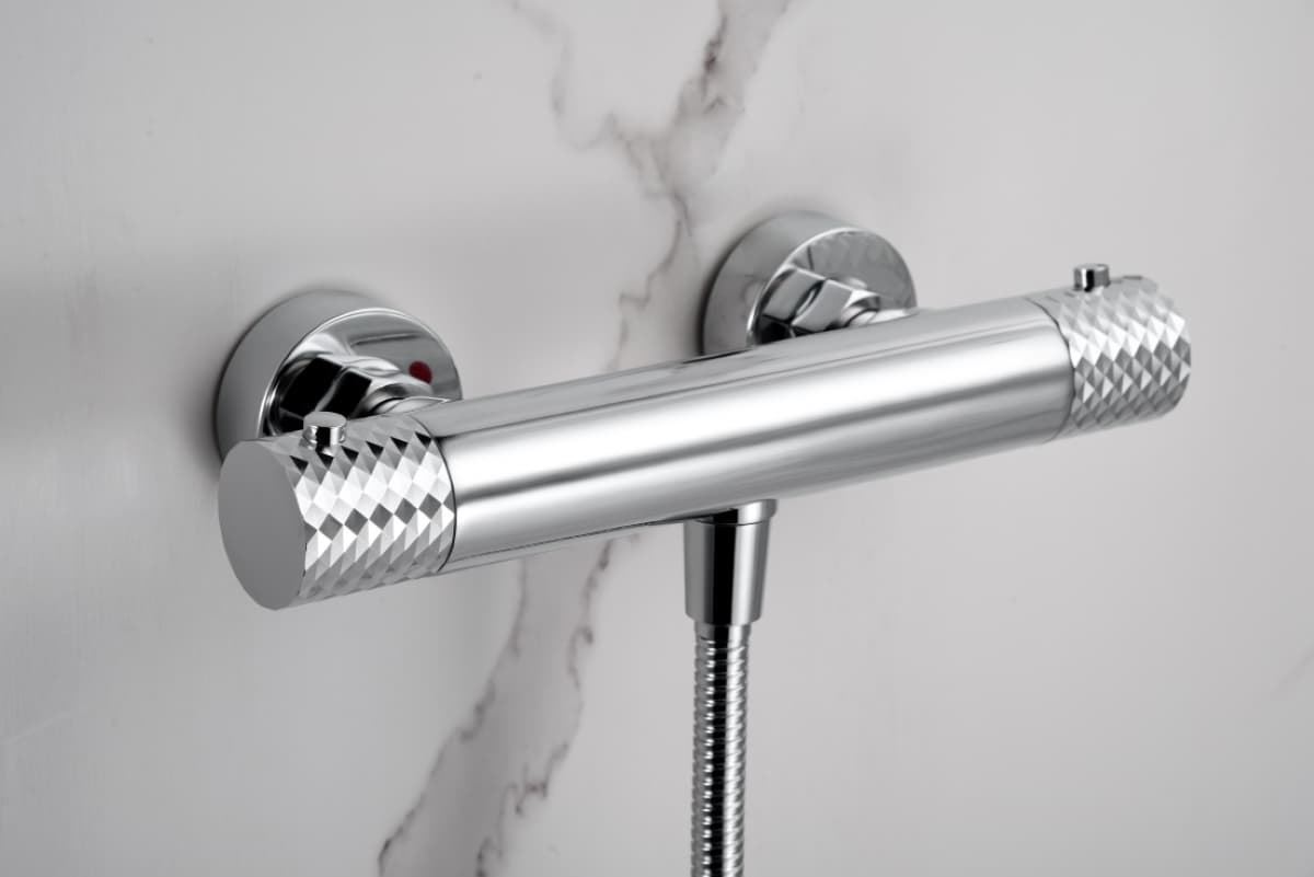 Griferia para ducha Termostática serie GENOVA acabado cromo - Imagen 2