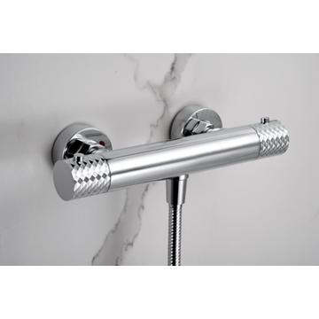 Griferia para ducha Termostática serie GENOVA acabado cromo - Imagen 2