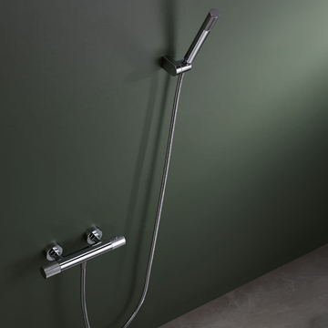 Griferia para ducha Termostática serie LINE acabado cromo - Imagen 1