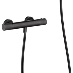 Griferia para ducha Termostática serie LINE acabado negro gun metal - Imagen 2