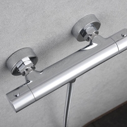 Griferia para ducha Termostática serie MONZA acabado cromo - Imagen 2