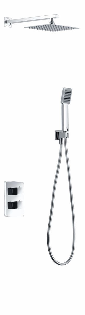 Griferia termostatica empotrada serie CÍES acabado cromo - Imagen 2