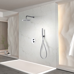 Griferia termostatica empotrada serie GENOVA acabado cromo - Imagen 1