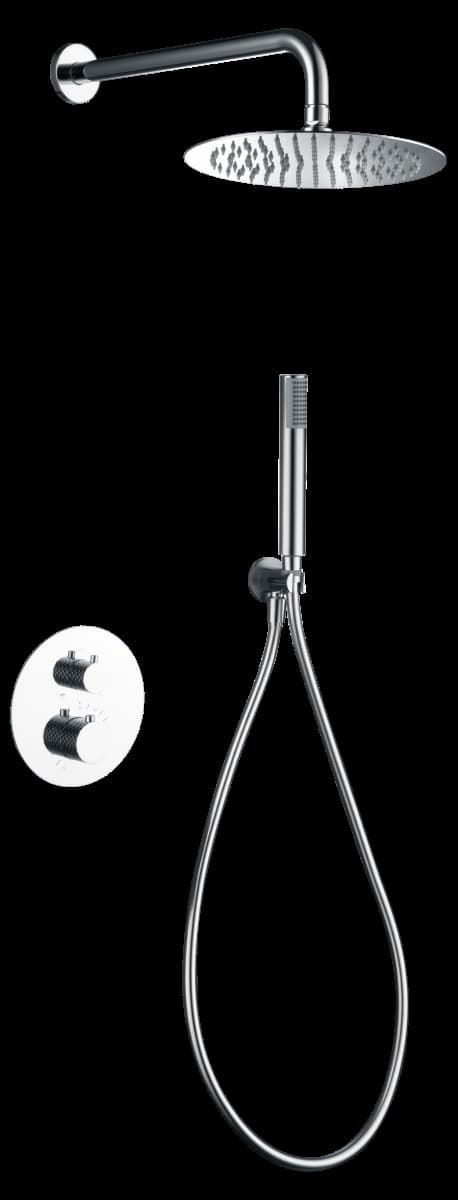 Griferia termostatica empotrada serie GENOVA acabado cromo - Imagen 2