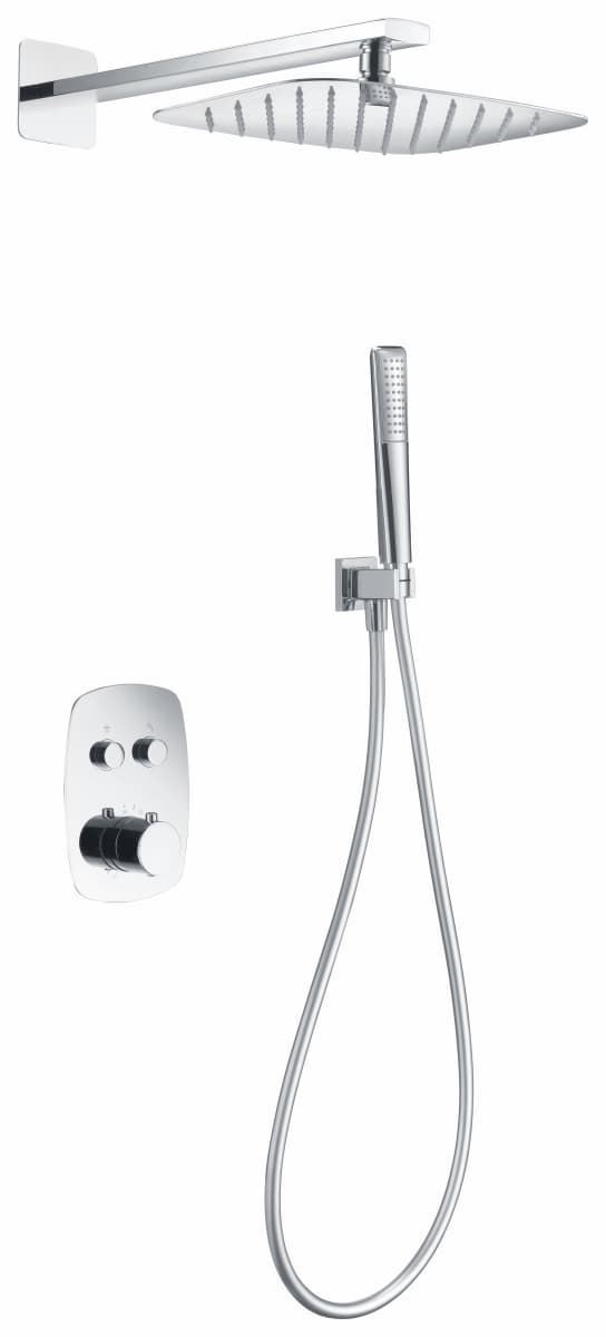 Griferia termostatica empotrada serie HIDRA acabado cromo - Imagen 3