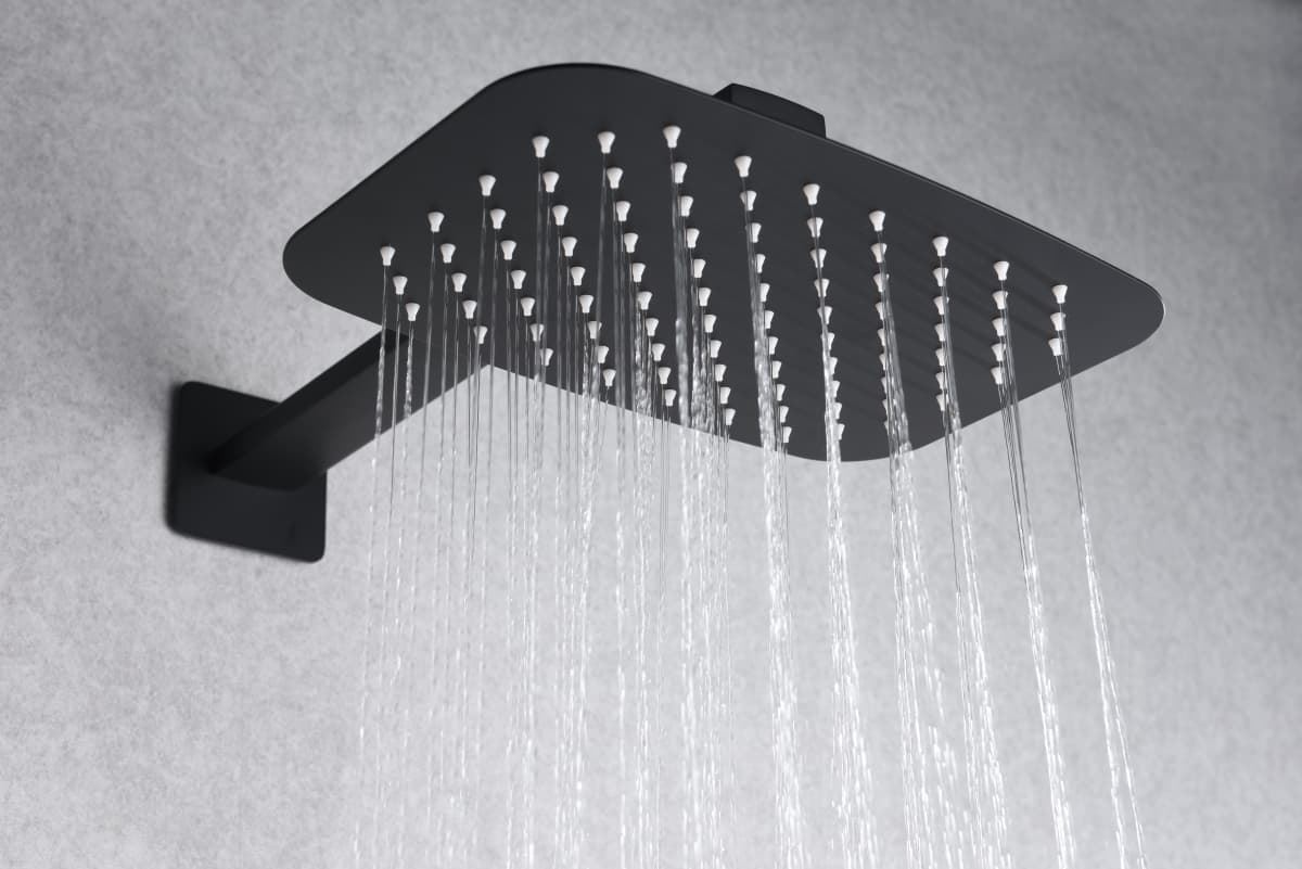 Griferia termostatica empotrada serie HIDRA acabado negro mate - Imagen 2