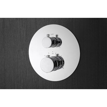 Griferia termostatica empotrada serie LINE acabado cromo - Imagen 2