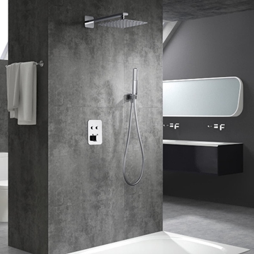 Griferia termostatica empotrada serie MADEIRA acabado cromo - Imagen 1