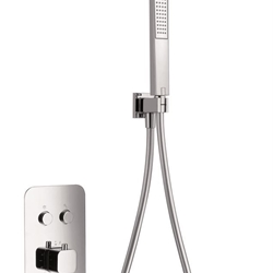 Griferia termostatica empotrada serie MADEIRA acabado cromo - Imagen 2