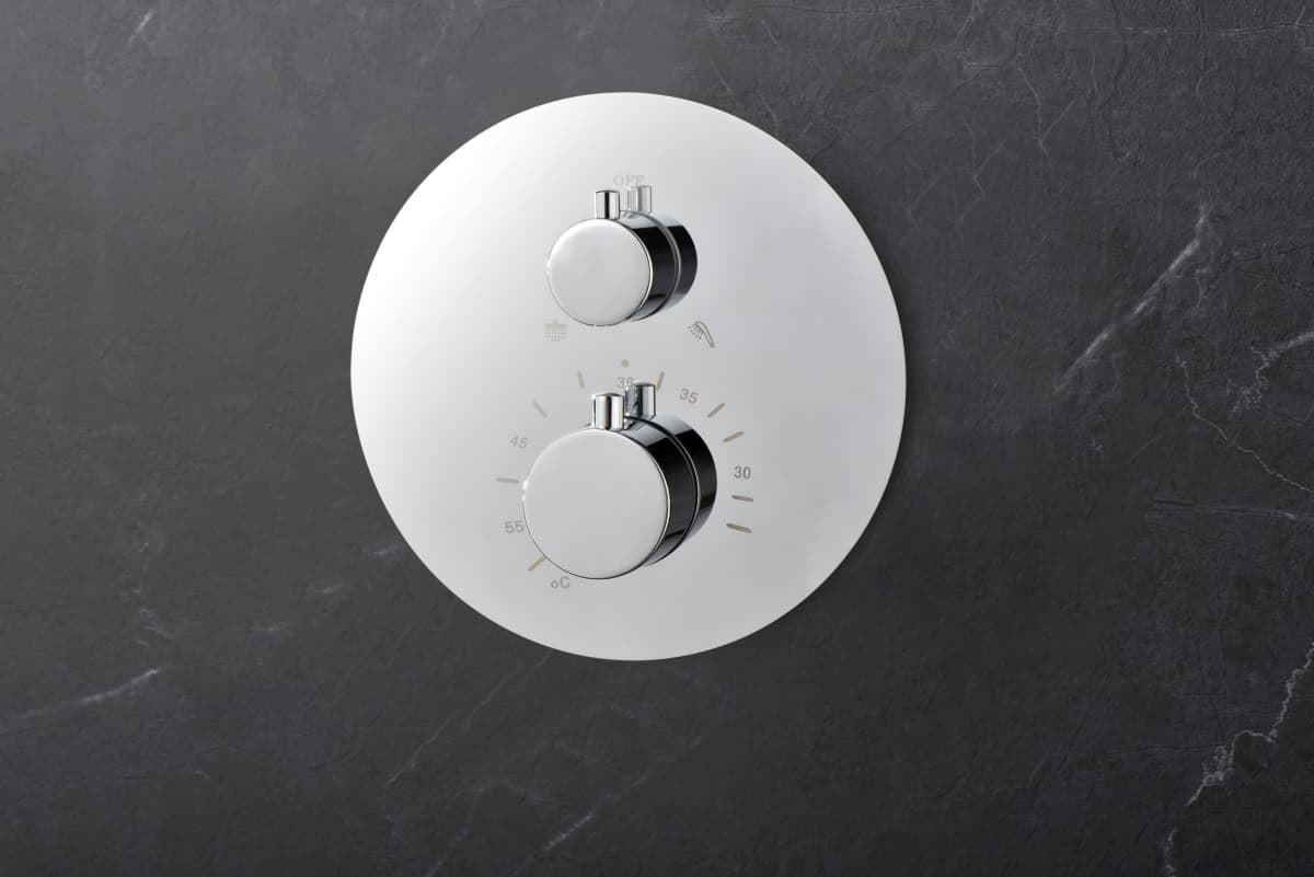 Griferia termostatica empotrada serie MONZA acabado cromo - Imagen 2