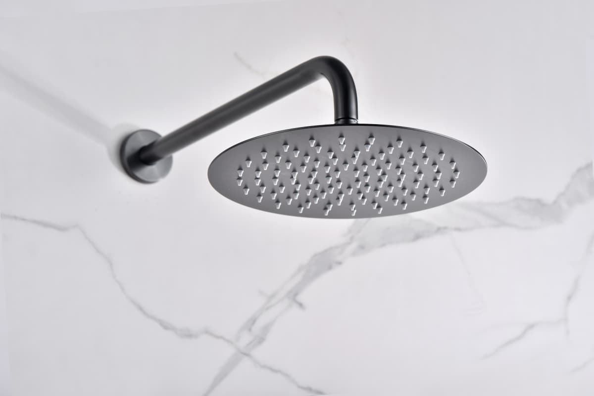 Griferia termostatica empotrada serie MONZA acabado negro gun metal - Imagen 2