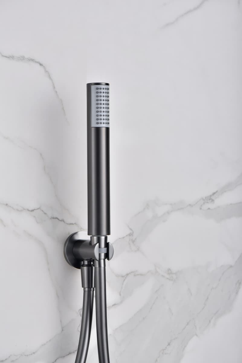 Griferia termostatica empotrada serie MONZA acabado negro gun metal - Imagen 5