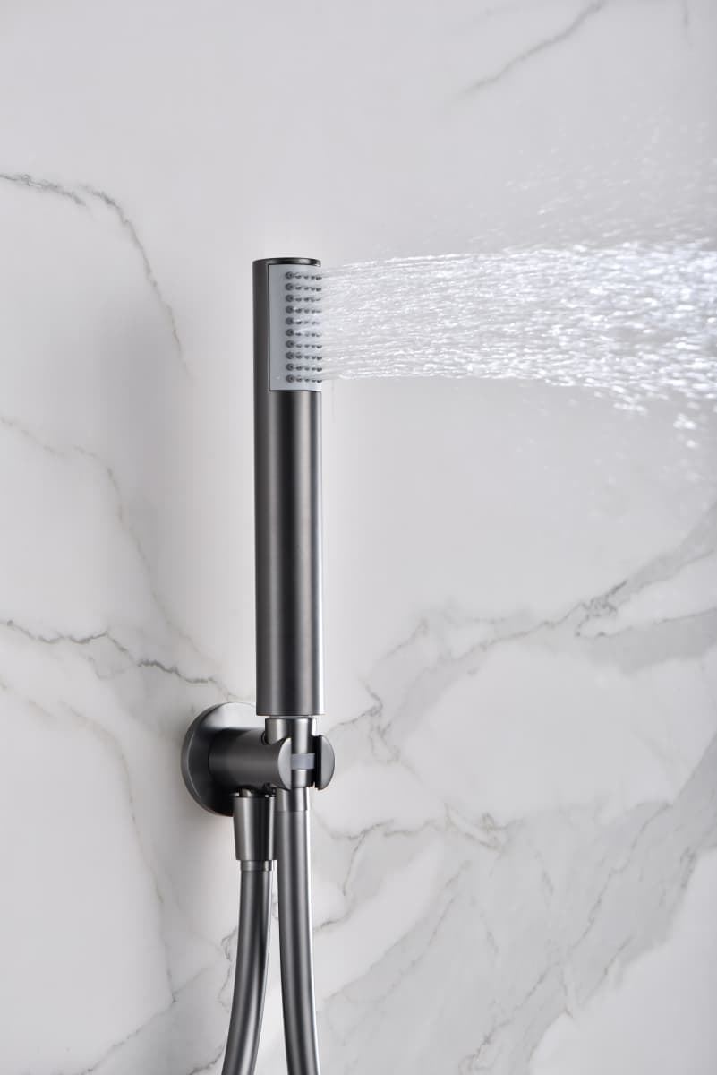 Griferia termostatica empotrada serie MONZA acabado negro gun metal - Imagen 6