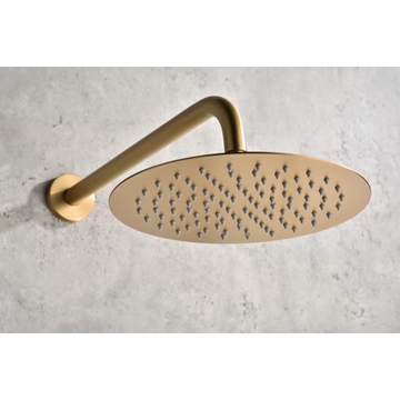 Griferia termostatica empotrada serie MONZA acabado oro cepillado - Imagen 2