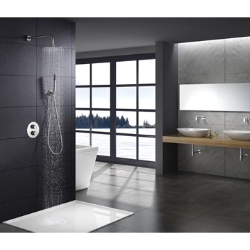 Griferia termostatica empotrada serie MOSCU acabado acero S.316 - Imagen 1