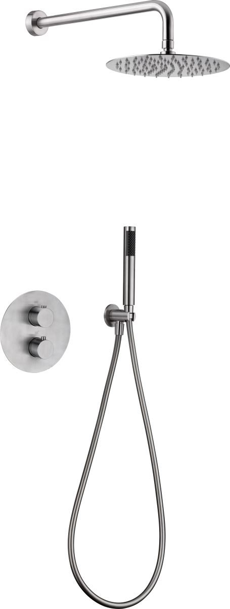 Griferia termostatica empotrada serie MOSCU acabado acero S.316 - Imagen 3