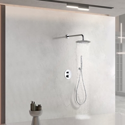 Griferia termostatica empotrada serie NAPOLES acabado cromo - Imagen 1