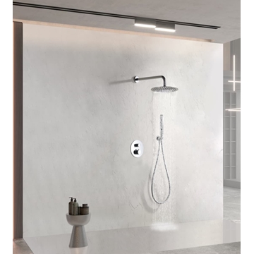 Griferia termostatica empotrada serie NAPOLES acabado cromo - Imagen 1