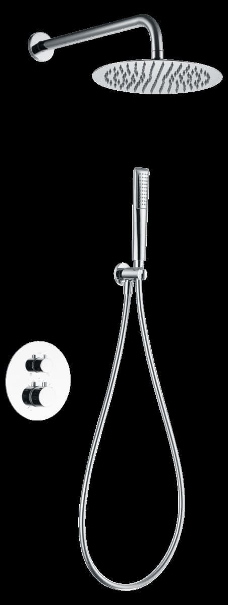 Griferia termostatica empotrada serie NAPOLES acabado cromo - Imagen 2