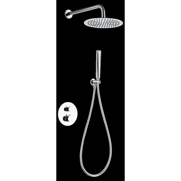 Griferia termostatica empotrada serie NAPOLES acabado cromo - Imagen 2