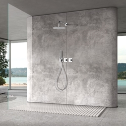 Griferia termostatica empotrada serie TÍBET acabado cromo - Imagen 1