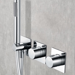 Griferia termostatica empotrada serie TÍBET acabado cromo - Imagen 2