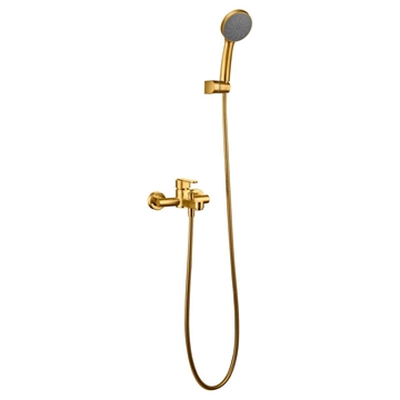 Grifo de bañera monomando serie ROMA acabado oro cepillado - Imagen 2