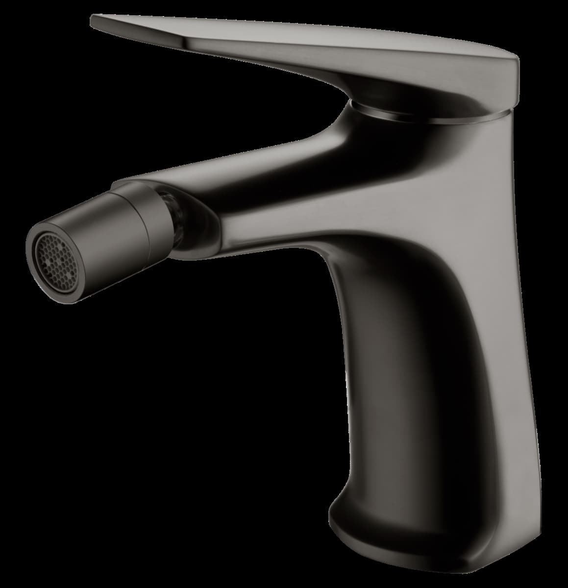 Grifo de bidé monomando serie DELOS acabado black gun metal - Imagen 1