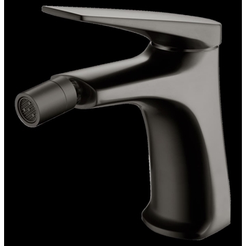 Grifo de bidé monomando serie DELOS acabado black gun metal - Imagen 1