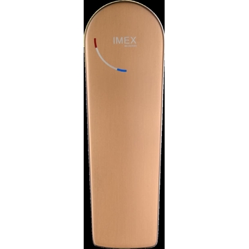 Grifo de bidé monomando serie DELOS acabado oro rosa cepillado - Imagen 2