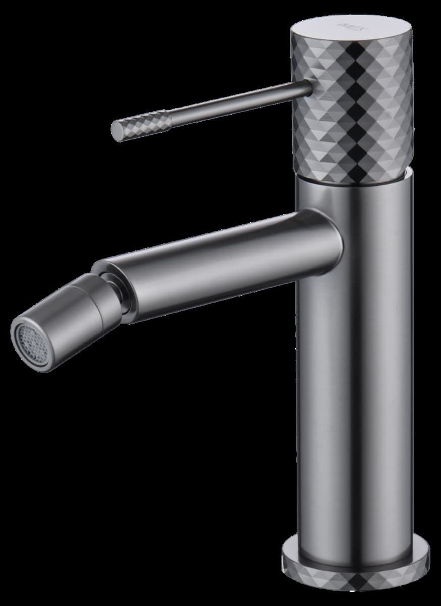 Grifo de bidé monomando serie GENOVA acabado black gun metal - Imagen 1