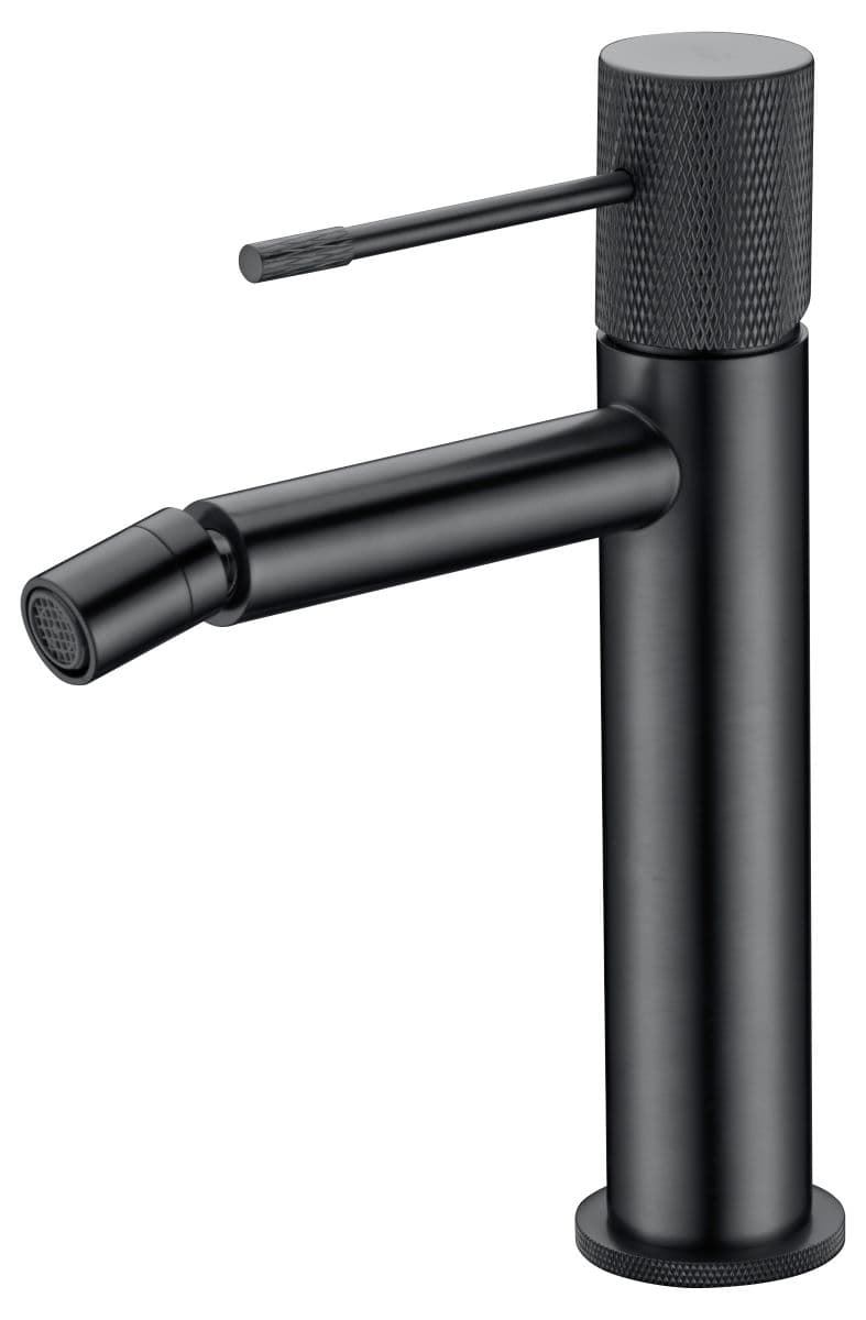 Grifo de bidé monomando serie LINE acabado negro-gun metal - Imagen 1