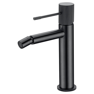 Grifo de bidé monomando serie LINE acabado negro-gun metal - Imagen 1