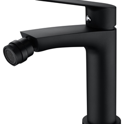 Grifo de bidé monomando serie LUXOR acabado negro mate - Imagen 1