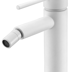 Grifo de bidé monomando serie MILOS acabado blanco mate - Imagen 1