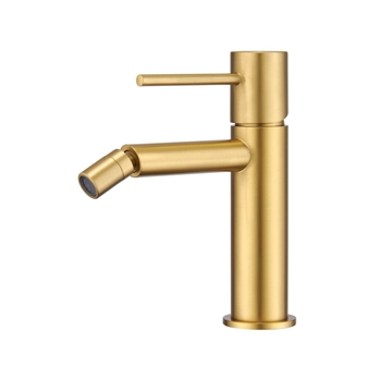 Grifo de bidé monomando serie MONZA acabado oro cepillado - Imagen 1