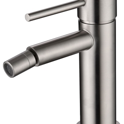 Grifo de bidé monomando serie MOSCU acabado acero S.316 - Imagen 1