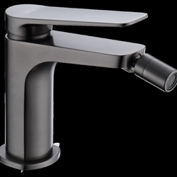 Grifo de bidé monomando serie NAPOLES acabado black gun metal - Imagen 1