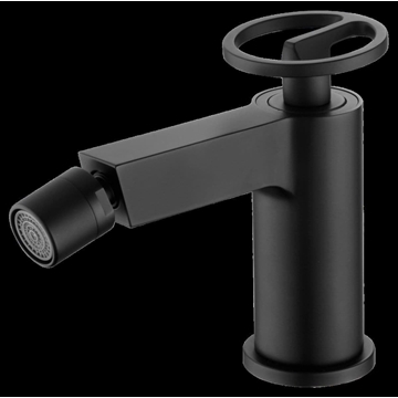 Grifo de bidé monomando serie OLIMPO acabado negro mate - Imagen 1