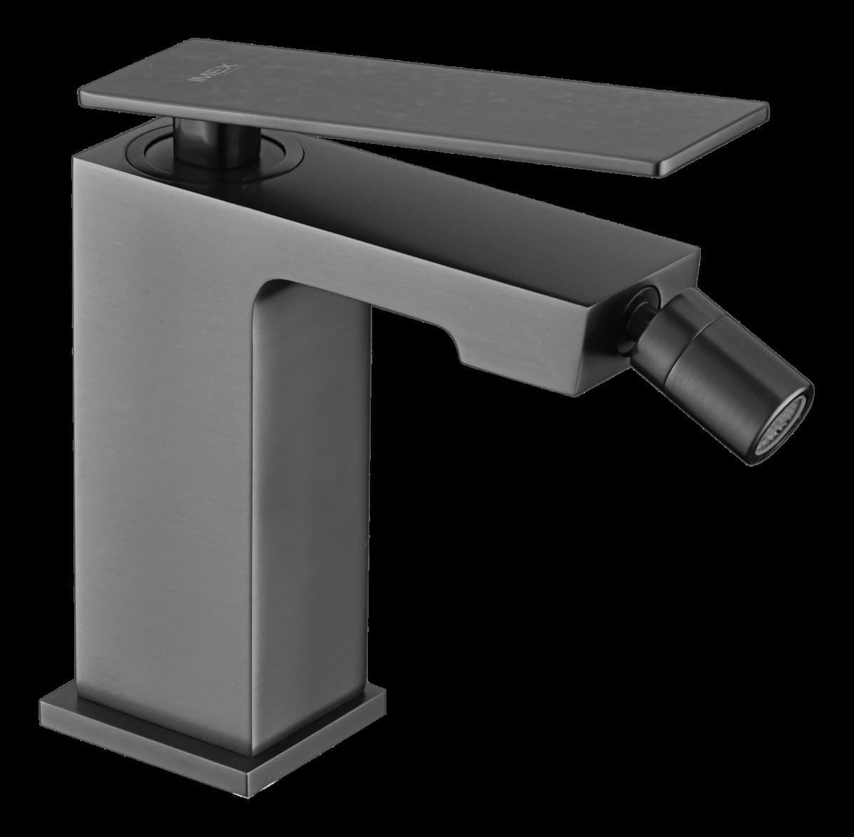 Grifo de bidé monomando serie PISA acabado black gun metal - Imagen 1
