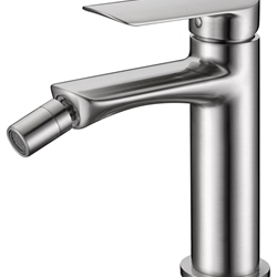 Grifo de bidé monomando serie URAL acabado niquel cepillado - Imagen 1