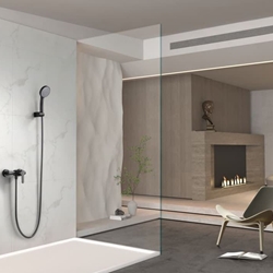 Grifo de ducha monomando serie ROMA acabado negro mate - Imagen 1