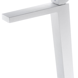 Grifo de lavabo alto monomando serie ART acabado blanco mate - Imagen 1