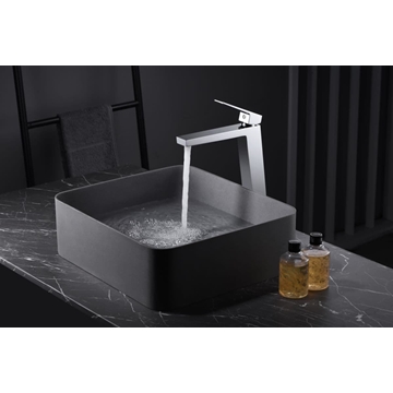 Grifo de lavabo alto monomando serie ART acabado cromo - Imagen 1